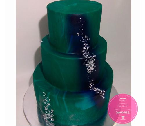 Торт Свадебный Изумрудный