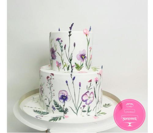Торт Свадебный Полевые цветы