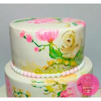 Торт Свадебный с Винтажными Розами Торт Свадебный с Винтажными Розами