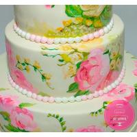 Торт Свадебный с Винтажными Розами Торт Свадебный с Винтажными Розами