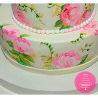 Торт Свадебный с Винтажными Розами Торт Свадебный с Винтажными Розами
