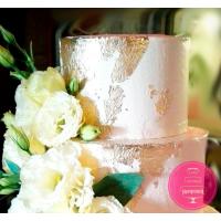 Торт Свадебный с живыми цветами и сусальным золотом 1 Торт Свадебный с живыми цветами и сусальным золотом 1