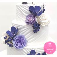 Торт Свадебный Сиреневые цветы 1 Торт Свадебный Сиреневые цветы 1