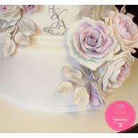 Торт Свадебный Сиреневый с серебром Торт Свадебный Сиреневый с серебром