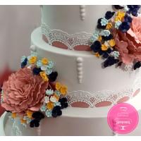 Торт Свадебный Цветочный 2