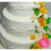 Торт Свадебный Золотые розы Торт Свадебный Золотые розы