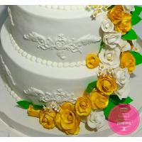Торт Свадебный Золотые розы Торт Свадебный Золотые розы